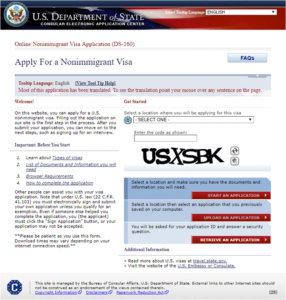 【VISA】米国ビザの申請【2】～オンライン申請（【B-2】タイプ・短期渡航・観光の場合）