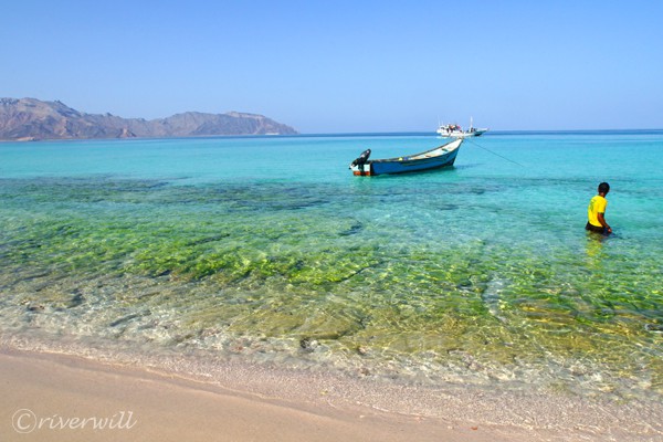 息を呑む美しい海 clear sea in Socotra