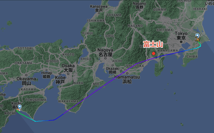 【Jetstar Japan】成田⇒高知 Narita - Kouchi route
