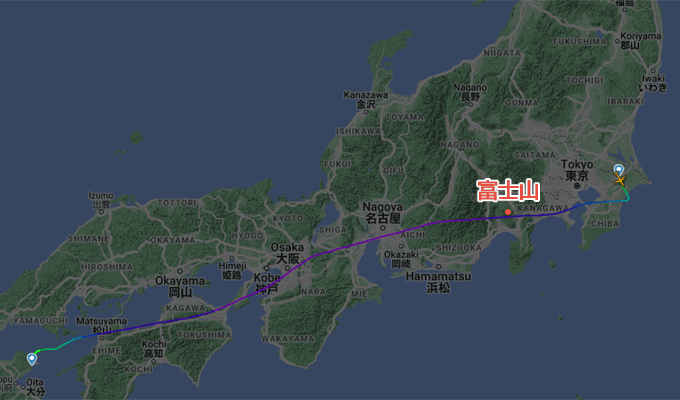 【Jetstar Japan】成田⇒大分 Narita -Ohita route