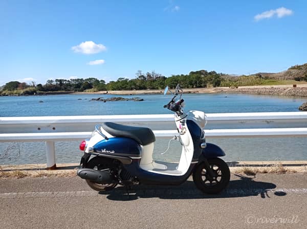小値賀島で借りたレンタルバイク