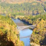 【Twitter】紅葉の福島・第一只見川橋梁での撮影旅（2023/11/09）