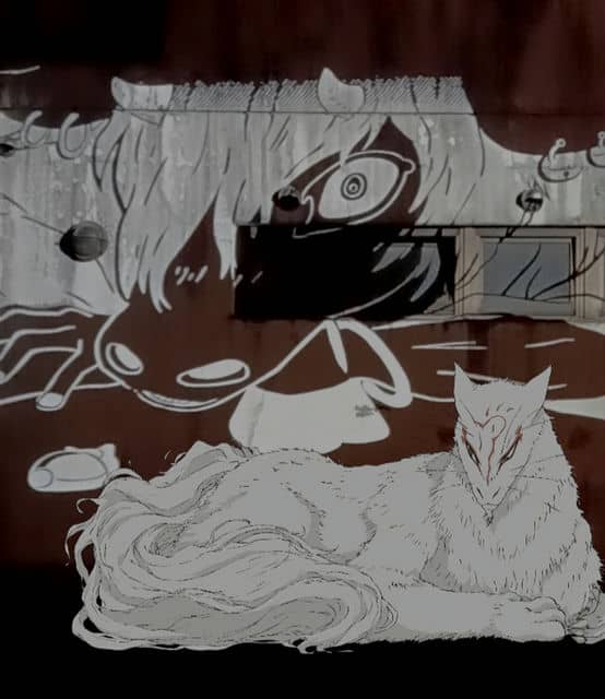 夏目友人帳影絵×ARスタンプ(斑(まだら))