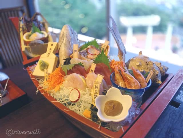 伊勢海老や金目鯛、地魚使った舟盛