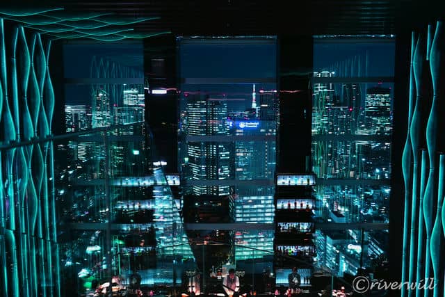 スカイラウンジ・レヴィータの夜景!