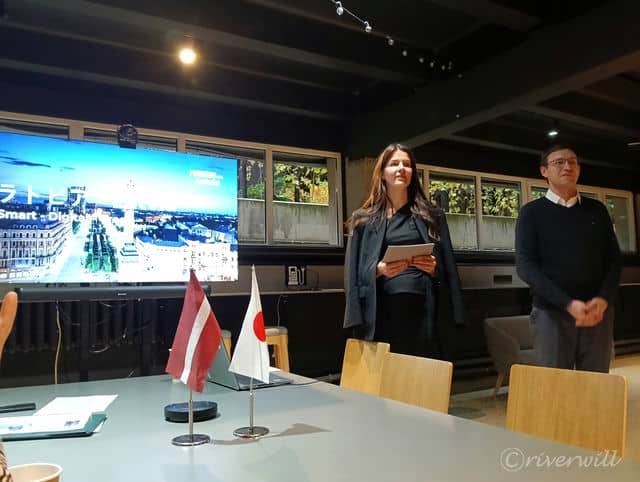 ラトビア投資開発庁のオフィスにて