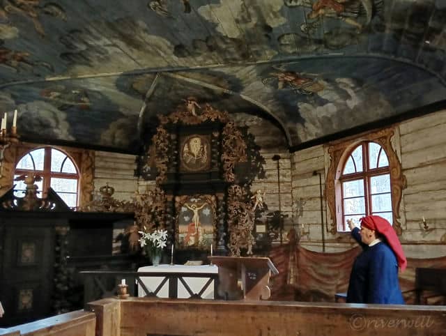 ラトビア民族野外博物館の敷地内にある教会