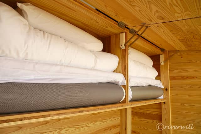 布団が2組分用意（Earthboat Saitama Kawajima)