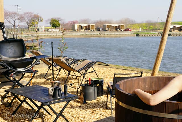 水風呂で一休み（Earthboat Saitama Kawajima)